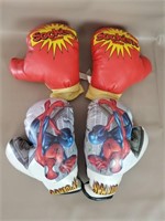 Kids Play Boxing Gloves Sock'em & Spiderman