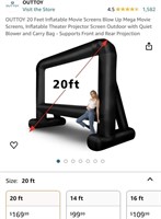 Inflatable Movie Screen (Open Box)
