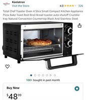 Toaster Oven (Open Box, Powers On)
