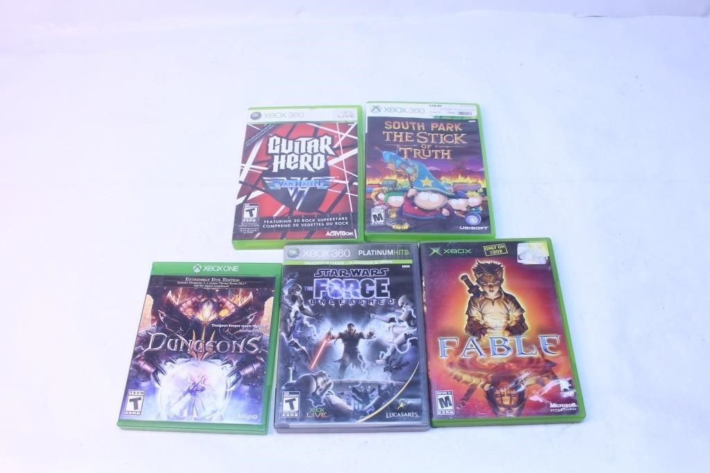 XBOX 360 1 Game Lot Guitar Hero Fable Star Wars