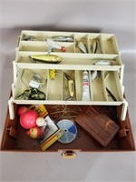 Plano Tackle Box w/ Fishing Accessories 12x6x6