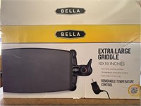 New in Box Bella Extra Large Electric Griddle