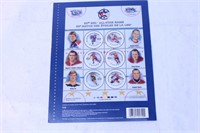 Canada Post 50th NHL All Star Stamp Set