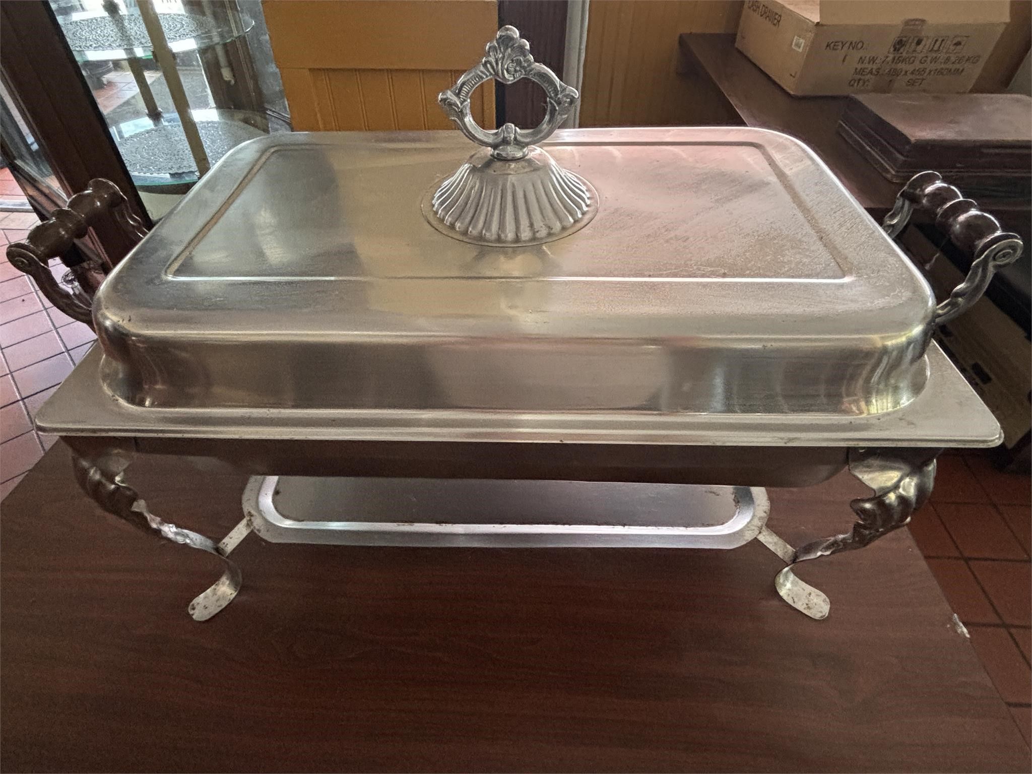 (4) Antique Style Full Size Pan Chafing Dish