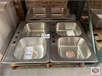 (4 pcs) assorted sinks (3 sink have dent on