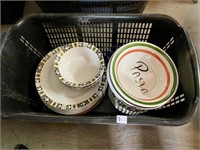 BLACK TOTE DISHES