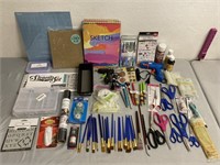 Sketch Books, Glue Gun, Paint Brushes & More