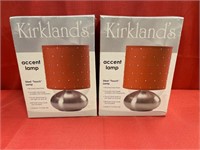 Lot of 2- Kirkland Small Accent Lamps