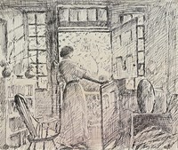Drawing on paper ,Childe Hassam