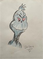 Drawing on paper ,Dr. Seuss
