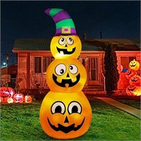 Prsildan Halloween Inflatables Stacked Pumpkins
