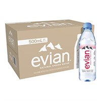 Pack of 24) Evian Natural Spring Water ,