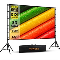 Projector Screen and Stand, Towond 120 inch