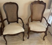 63 - PAIR OF MATCHING CHAIRS W/ CANE BACKS