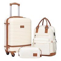 Coolife Suitcase Set 3 Piece Luggage Set Carry On