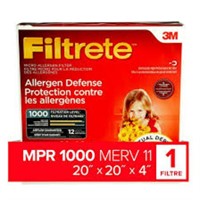 Filtrete 20x20x4 Furnace Filter, MPR 1000, MERV