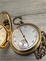 Invar 16 Jewel  10k Rolled Gold Pocket Watch