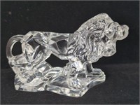 Lead Crystal Geometric Lion Figurine Made in