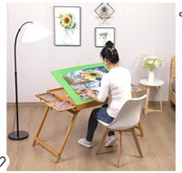 BittPicc Jigsaw Puzzle Table with Legs and 4