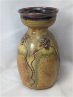 Signed Stoneware Studio Art Pottery Vase