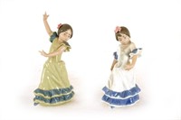 Two  Lladro Spanish Flamenco dancers