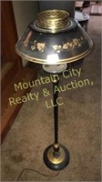 Antique metal floor lamp