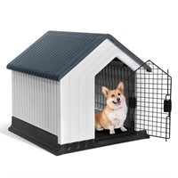 MESTUEL Outdoor Dog House Outdoor,Detachable Iron