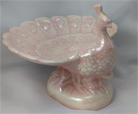 1973 Pink Irredesent Glazed Peacock Jewelry/Soap