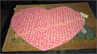 Heartshaped area rug