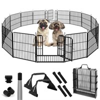 ComSaf Dog Playpen Indoor, 24" Height 16 Panels