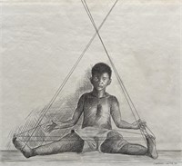 Drawing on paper ,Charles White