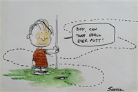 Drawing on paper ,Charles Schulz