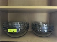 All clear glass bowls