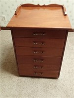 Antiques sheet music cabinet with six