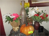 Pumpkin, vases and misc