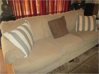 Couch, loveseat and pillows