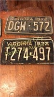 Antique liscense plates