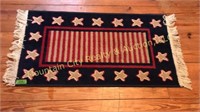 Americana throw rug