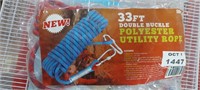 33 Feet-Double buckle Polyester Utility Rope