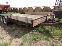 18' heavy duty flatbed trailer