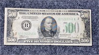 1934 US $500 Federal Reserve Note US Currency