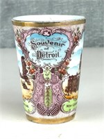 Beautiful Antique Detroit souvenir cup