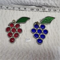 Stained Glass Grape Theme Light Catchers