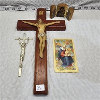 Jesus On The Cross, Russian Mary Triptych, More