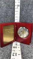 clock with writing