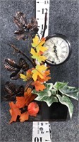 decorative metal clock