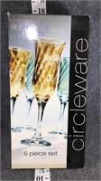 6 oz flute glasses