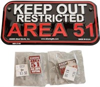 Area 51 Plate and Pins