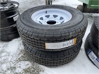 2 new tires & rims- ST225/75R15