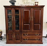 Solid Wood Entertainment Center, High Quality